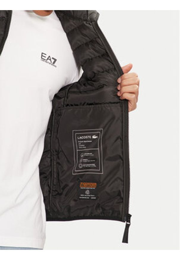 Lacoste Kamizelka BH2886 Czarny Regular Fit. Kolor: czarny. Materiał: syntetyk