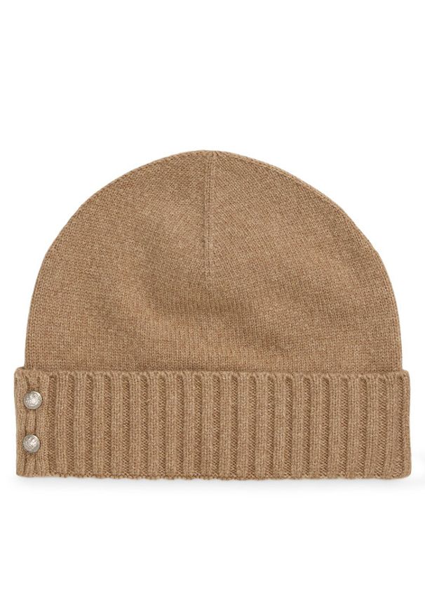 Lauren Ralph Lauren - LAUREN RALPH LAUREN Czapka 454P04510002 Beżowy. Kolor: beżowy. Materiał: wełna