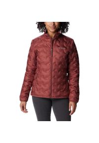 columbia - Kurtka puchowa damska Columbia Delta Ridge Down. Kolor: czerwony. Materiał: puch. Sezon: jesień. Sport: turystyka piesza #1
