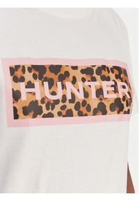 Hunter T-Shirt Essentials HARW0011261 Biały Regular Fit. Kolor: biały. Materiał: bawełna #3