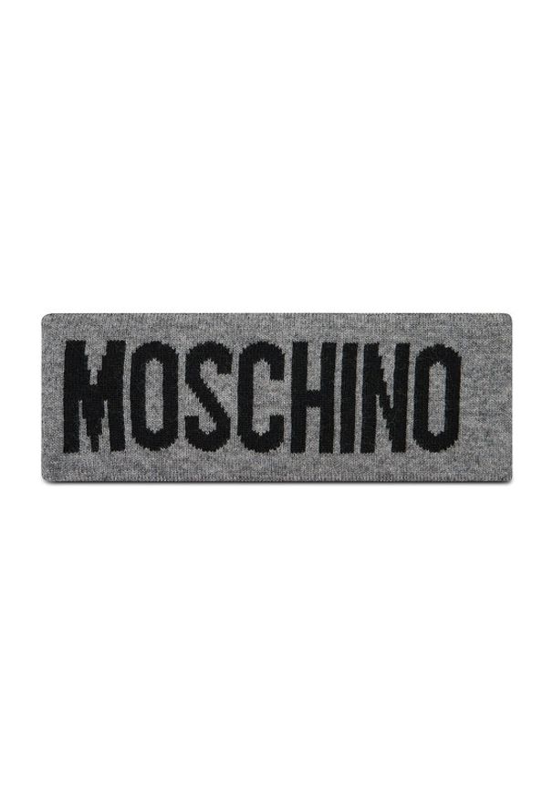 MOSCHINO Opaska materiałowa 65235 M2355 Szary. Kolor: szary. Materiał: materiał