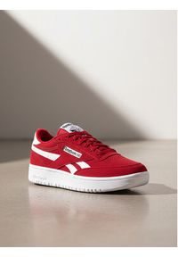 Reebok Sneakersy EO-CLUB C DOUBLE REVENGE 100229521 Bordowy. Kolor: czerwony. Materiał: skóra, zamsz. Model: Reebok Club #9