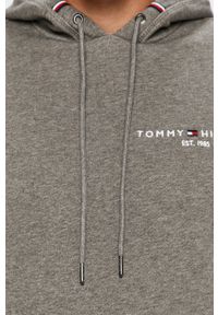 TOMMY HILFIGER - Tommy Hilfiger - Bluza. Okazja: na co dzień. Typ kołnierza: kaptur. Kolor: szary. Materiał: bawełna, dzianina. Wzór: aplikacja. Styl: casual #5