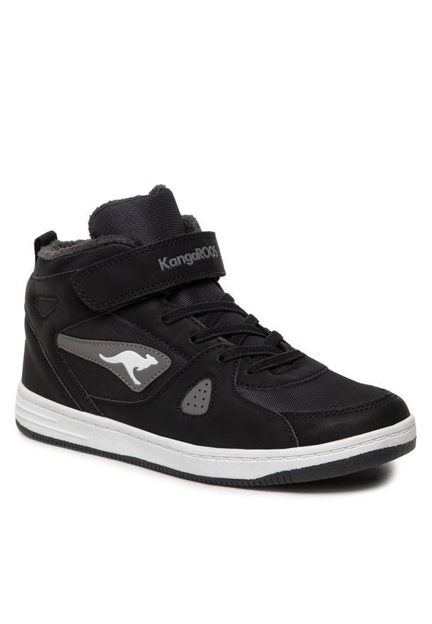 Sneakersy KangaRoos Kalley II Ev 18804 000 5003 D Jet Black/Steel Grey. Kolor: czarny. Materiał: materiał