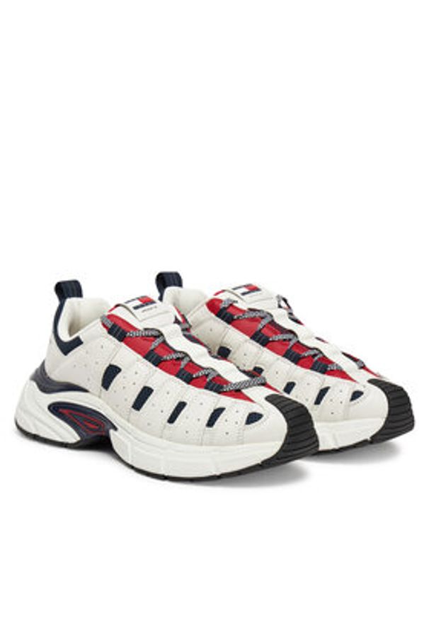 Tommy Jeans Sneakersy Archive'95 EM0EM01584 Biały. Kolor: biały. Materiał: skóra