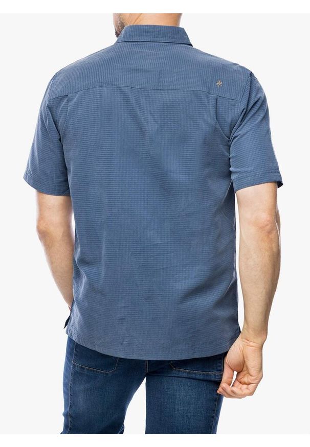 ROYAL ROBBINS - Koszula turystyczna męska Royal Robbins Mojave Pucker Dry S/S. Kolor: niebieski
