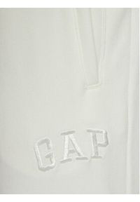 GAP - Gap Spodnie dresowe 729736-05 Biały Regular Fit. Kolor: biały. Materiał: bawełna