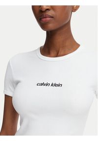 Calvin Klein Jeans T-Shirt LV047G816G Biały Slim Fit. Kolor: biały. Materiał: bawełna #3