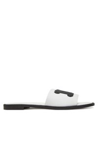 Max Mara Klapki 2516521019600 Biały. Kolor: biały. Materiał: materiał