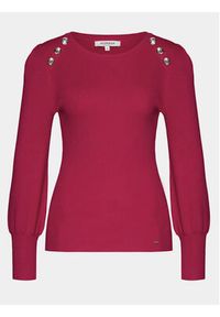 Morgan Sweter 241-MSUCCES Różowy Regular Fit. Kolor: różowy. Materiał: syntetyk #4