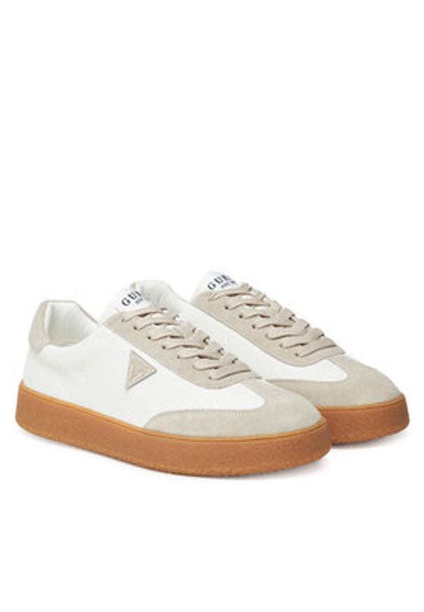 Guess Sneakersy FMTWIM LEA12 Biały. Kolor: biały. Materiał: skóra