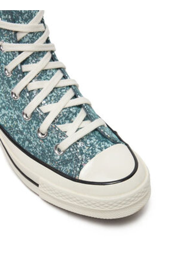 Converse Trampki Chuck 70 Glitter Hi A10097C 486 Niebieski. Kolor: niebieski. Materiał: materiał