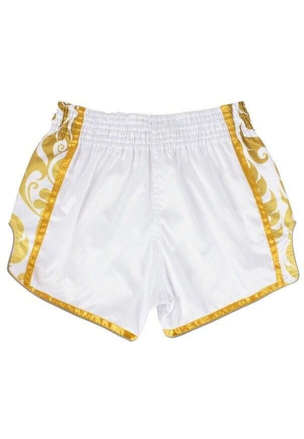 FAIRTEX - Spodenki Muay Thai Fairtex BSG2 Glory Białe/Złote L. Kolor: biały