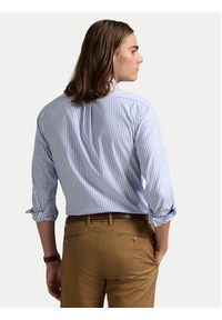 Polo Ralph Lauren Koszula 710886462003 Błękitny Custom Fit. Typ kołnierza: polo. Kolor: niebieski. Materiał: bawełna
