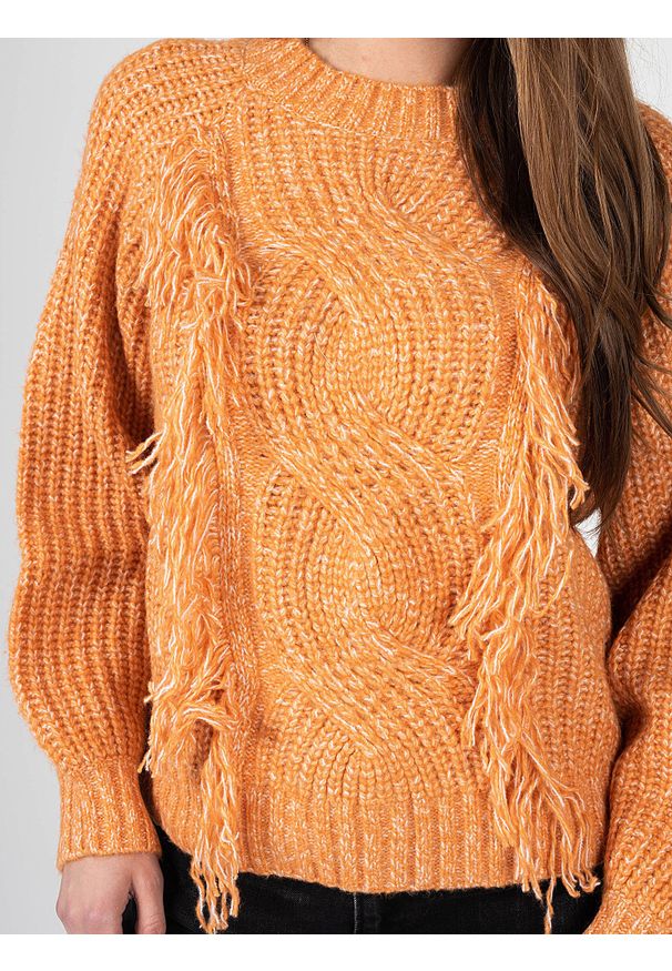 Silvian Heach Sweter | PGA22007MA | Kobieta | Pomarańczowy. Kolor: pomarańczowy. Materiał: poliester, elastan, akryl, wełna. Wzór: ze splotem