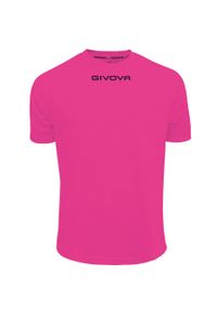 Koszulka piłkarska dla dzieci Givova One fuksja. Kolor: różowy. Sport: piłka nożna #1