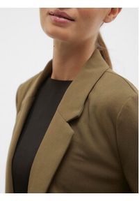Vero Moda Marynarka Liva 10294482 Brązowy Regular Fit. Kolor: brązowy. Materiał: syntetyk #4