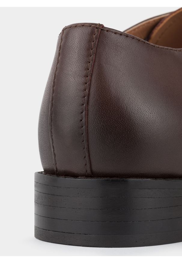 Pako Lorente - PAKO LORENTE – Brązowe eleganckie buty męskie. Kolor: brązowy, czarny. Materiał: skóra. Styl: elegancki