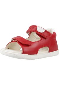 Geox - Sandały GEOX B SANDAL MACCHIA BOY Czerwony. Kolor: czerwony. Materiał: syntetyk, skóra. Sezon: lato