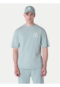 New Era T-Shirt New York Yankees MLB League Essential Pastel 60596180 Zielony Regular Fit. Kolor: zielony. Materiał: bawełna
