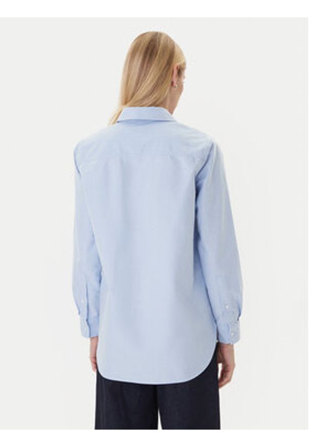 TOMMY HILFIGER - Tommy Hilfiger Koszula WW0WW46111 Błękitny Relaxed Fit. Kolor: niebieski. Materiał: bawełna