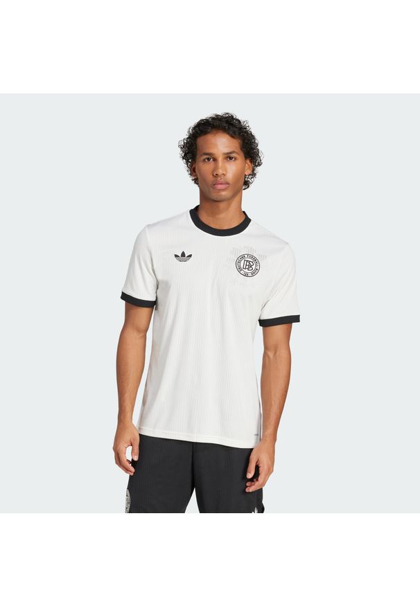 Adidas - Koszulka Germany Anniversary. Kolor: czarny, biały, wielokolorowy. Materiał: materiał. Sport: piłka nożna