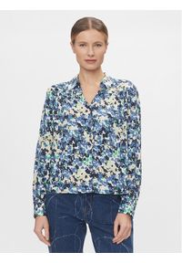 Pepe Jeans Koszula Ciria PL304836 Niebieski Regular Fit. Kolor: niebieski. Materiał: wiskoza #1