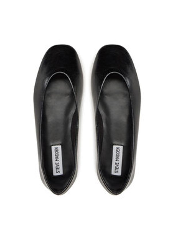 Steve Madden Baleriny Darts SM11003624 Czarny. Kolor: czarny. Materiał: skóra