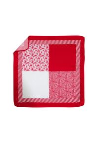 Modini - Czerwona poszetka w 4 wzory E238. Kolor: czerwony #1