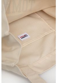 Tommy Jeans Torba kolor kremowy. Kolor: beżowy. Materiał: materiał, włókno #5