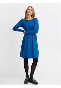 Fransa Sukienka codzienna 20611826 Niebieski Regular Fit. Okazja: na co dzień. Kolor: niebieski. Materiał: wiskoza. Typ sukienki: proste. Styl: casual #5