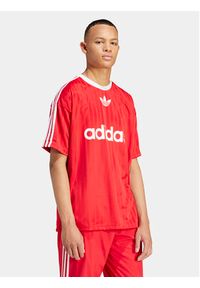 Adidas - adidas T-Shirt adicolor IM9458 Czerwony Loose Fit. Kolor: czerwony. Materiał: syntetyk #6