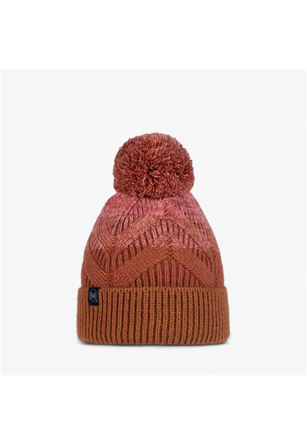 Buff - Czapka dziecięca z pomponem BUFF Knitted & Fleece Beanie. Kolor: pomarańczowy. Sezon: zima. Styl: sportowy