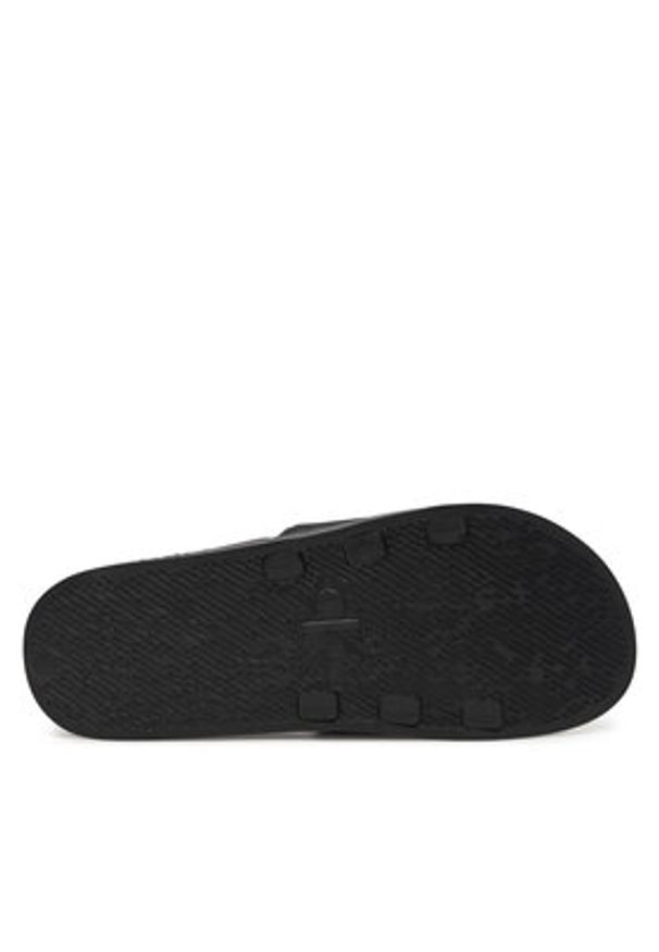 Calvin Klein Jeans Klapki Slide Rubber Neoprene Text YM0YM01234 Czarny. Kolor: czarny