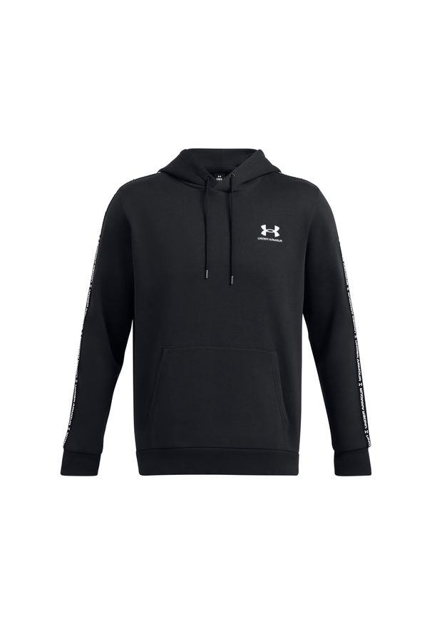 Bluza z kapturem z logo na paskach Under Armour Icon Fleece. Typ kołnierza: kaptur. Kolor: wielokolorowy, biały, czarny. Materiał: materiał