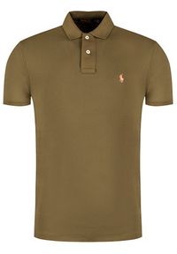 Polo Ralph Lauren Polo Core Replen 710795080 Zielony Slim Fit. Typ kołnierza: polo. Kolor: zielony. Materiał: bawełna #5