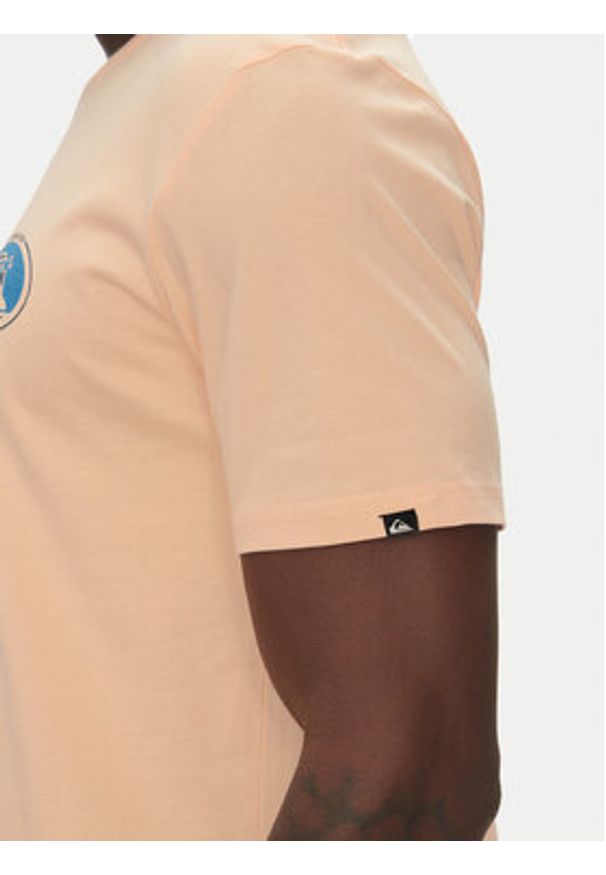 Quiksilver T-Shirt Ev Flower Chaos Ss EQYZT08050 Pomarańczowy Regular Fit. Kolor: pomarańczowy. Materiał: bawełna