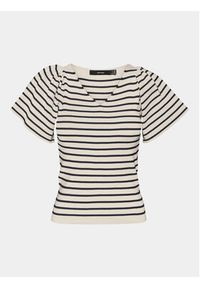 Vero Moda Bluzka Ginny 10278323 Biały Slim Fit. Kolor: biały. Materiał: syntetyk #6