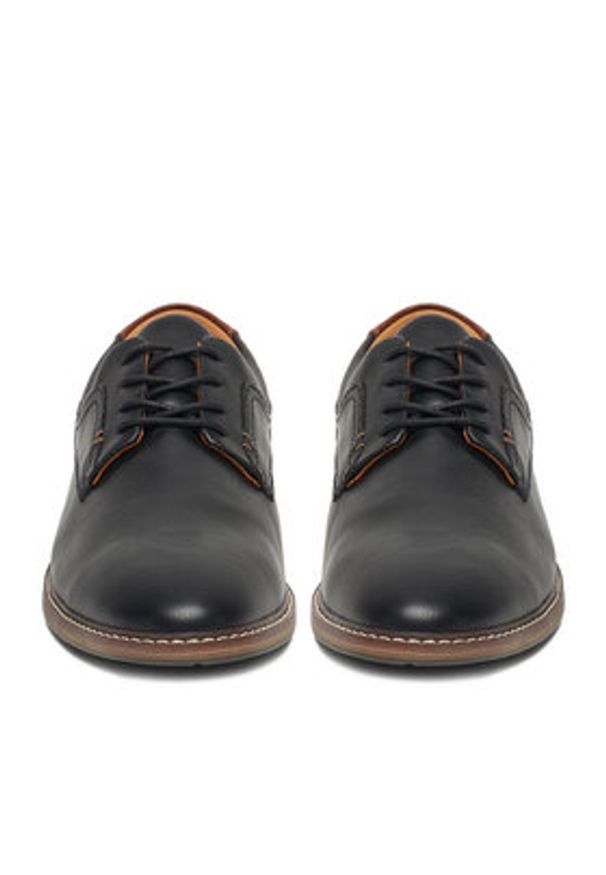 Lanetti Półbuty CEO-1896 124AM Czarny. Kolor: czarny. Materiał: skóra