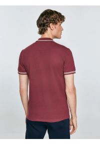 Big-Star - Koszulka męska polo bordowa Poller 604. Okazja: do pracy, na randkę. Typ kołnierza: polo. Kolor: czerwony. Materiał: jeans, dzianina. Wzór: haft. Styl: klasyczny, sportowy, elegancki #3