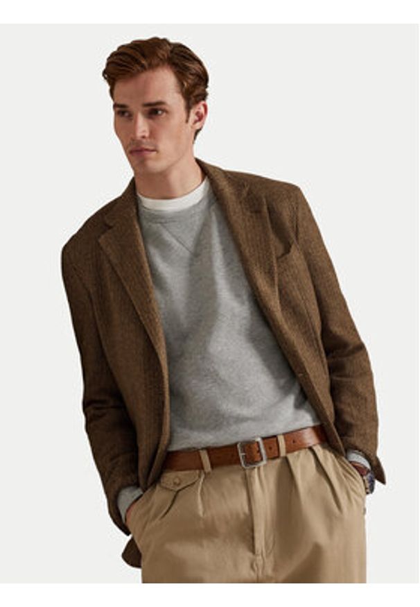 Polo Ralph Lauren Bluza 710766772004 Szary Regular Fit. Typ kołnierza: polo. Kolor: szary. Materiał: bawełna, syntetyk