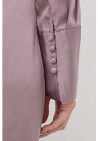 Guess sukienka kolor fioletowy mini rozkloszowana. Kolor: fioletowy. Materiał: tkanina. Typ sukienki: rozkloszowane. Długość: mini