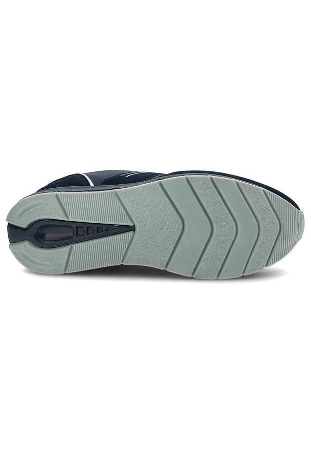 Granatowe Sneakersy Cross Jeans Wygodne Buty Męskie. Okazja: na co dzień. Kolor: niebieski. Materiał: zamsz, skóra ekologiczna, materiał. Szerokość cholewki: normalna