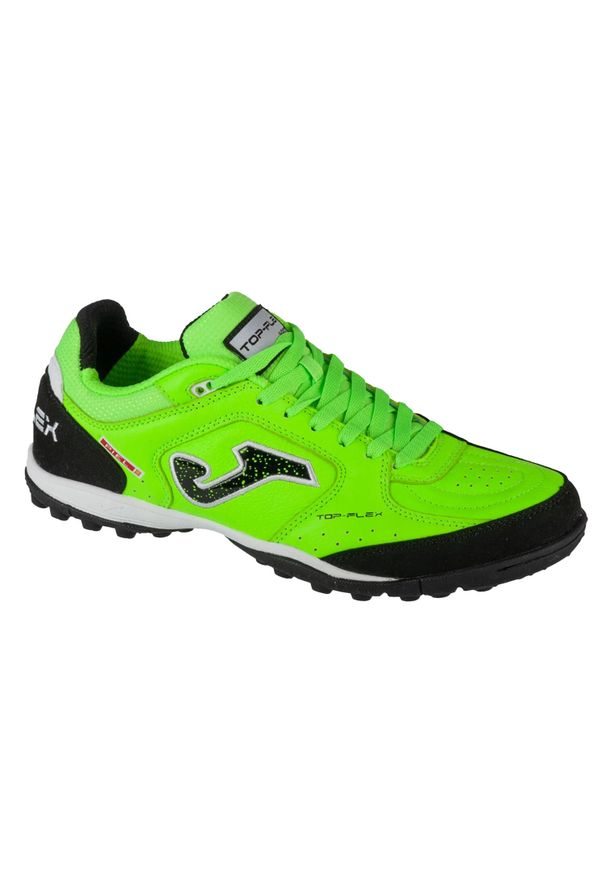 Joma - Męskie Buty Treningowe Top Flex 2411. Kolor: czarny, zielony, wielokolorowy. Sport: turystyka piesza