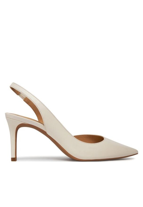MICHAEL Michael Kors Szpilki Alina Flex Sling Pump 40R4HNMP1L Écru. Kolor: kremowy. Materiał: skóra. Obcas: na szpilce