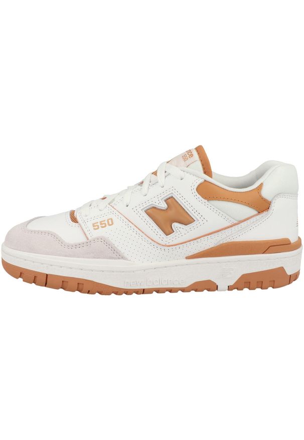 Buty do chodzenia męskie New Balance 550. Zapięcie: sznurówki. Kolor: biały. Materiał: materiał. Szerokość cholewki: normalna. Sport: turystyka piesza