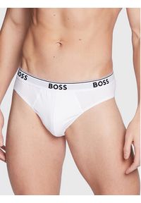 BOSS - Boss Komplet 3 par slipów Power 50475273 Biały. Kolor: biały. Materiał: bawełna #5