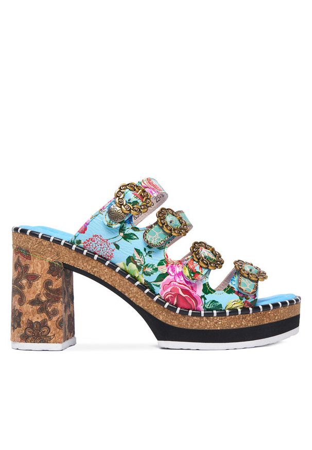 Klapki Laura Vita. Kolor: niebieski