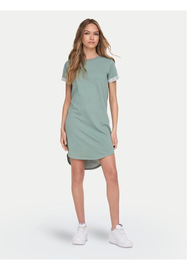JDY Sukienka codzienna Ivy 15174793 Zielony Regular Fit. Okazja: na co dzień. Kolor: zielony. Materiał: bawełna, syntetyk. Typ sukienki: proste. Styl: casual
