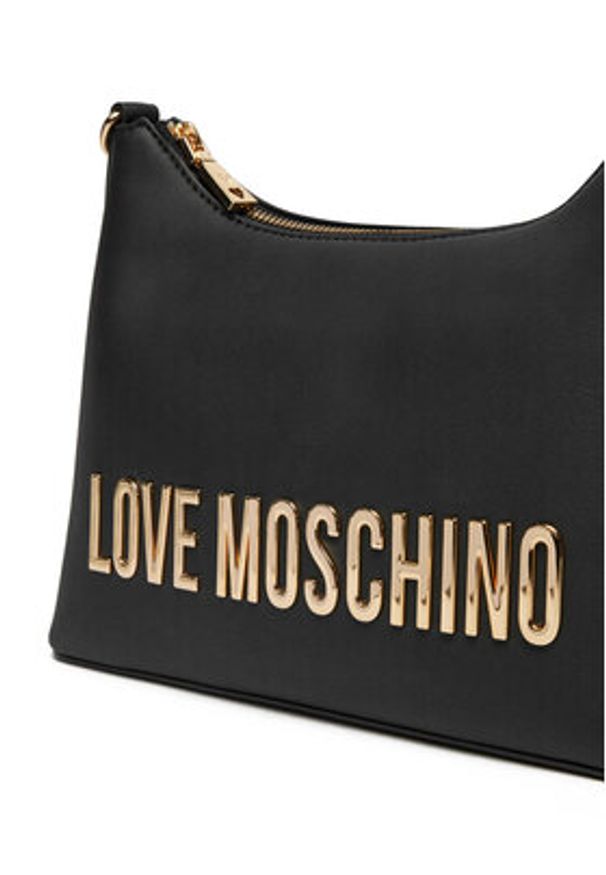 Love Moschino - LOVE MOSCHINO Torebka JC4025PP1MKD0000 Czarny. Kolor: czarny. Materiał: skórzane